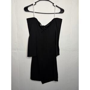 NEW Lulus Black Off Shoulder Long Sleeve Dress Size XS